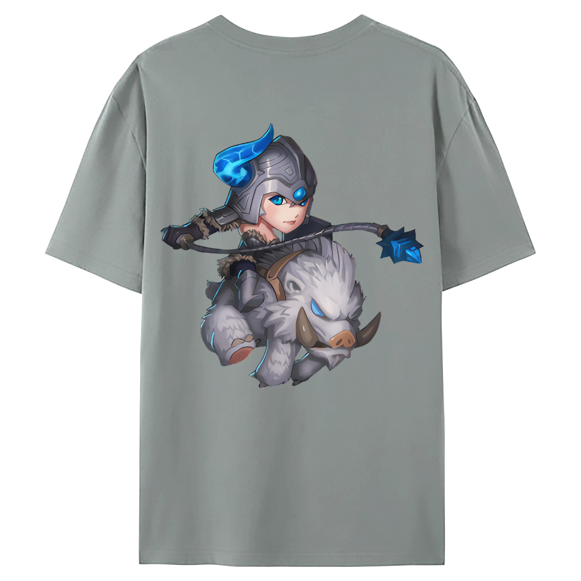（画像用） リーグ・オブ・レジェンド League of Legends LOL 綿100％ メンズ半袖Tシャツ（バックプリント） 通気性